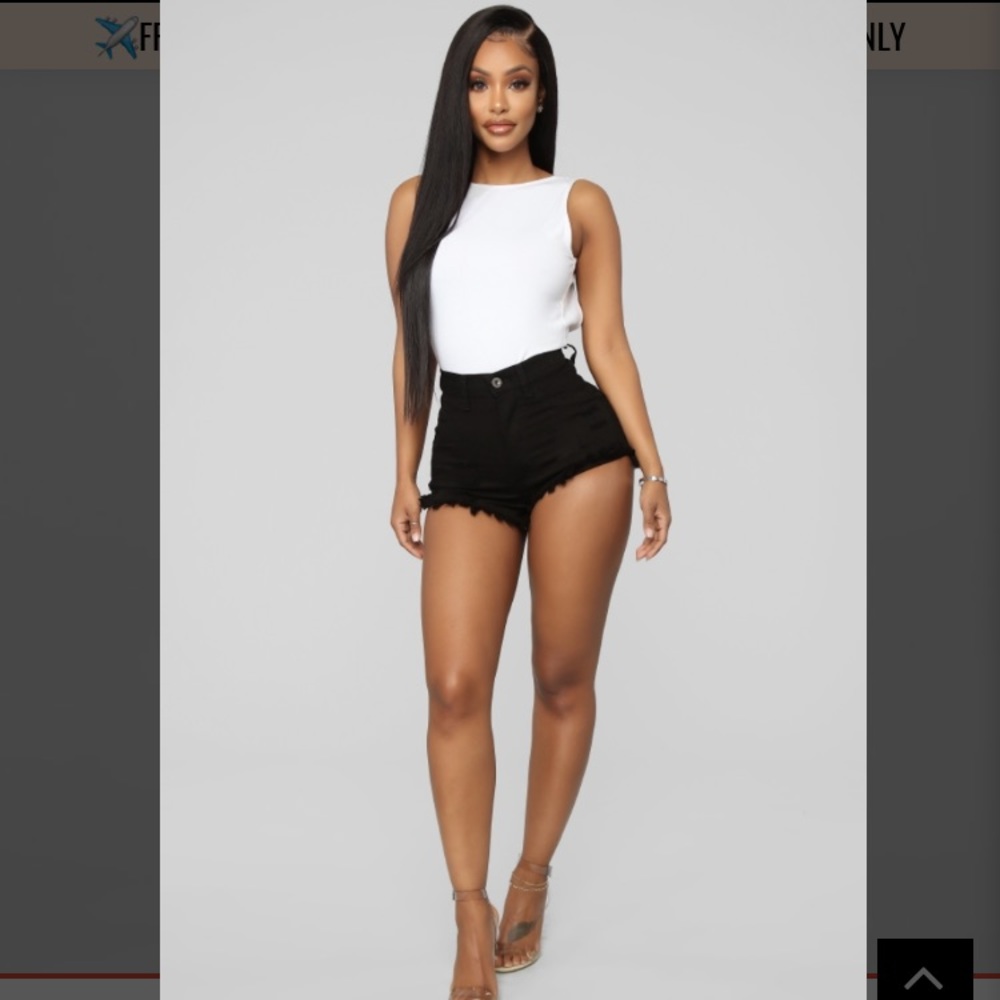 High Waist Denim Shorts